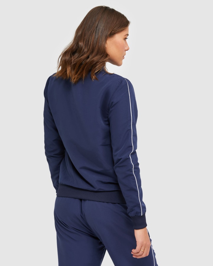 New Navy Fila Classic Women's Microfibre Jacket