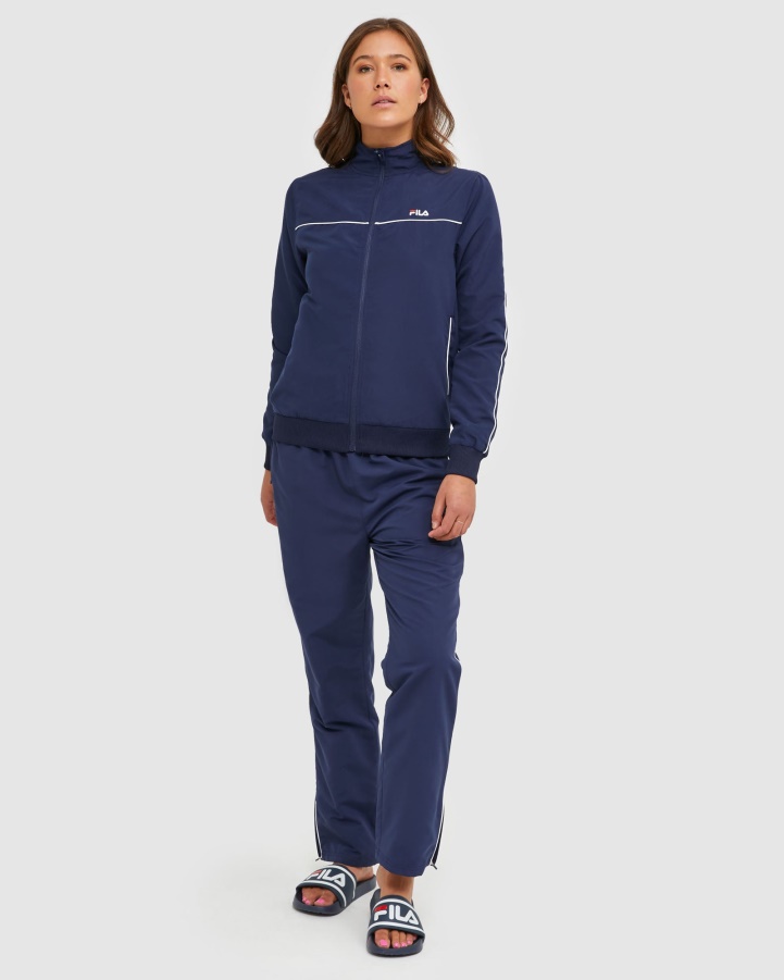 New Navy Fila Classic Women's Microfibre Jacket