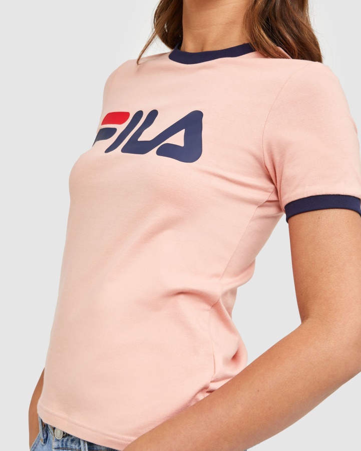 Classic Women's Ringer Tee Fila Mellow Rose