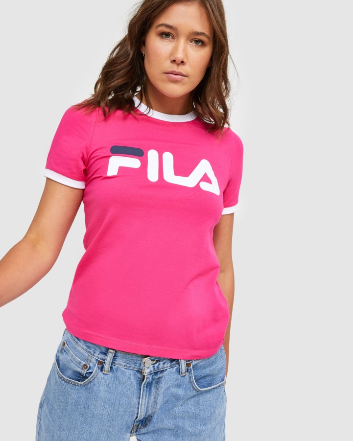 Classic Women's Ringer Tee Beetroot Fila