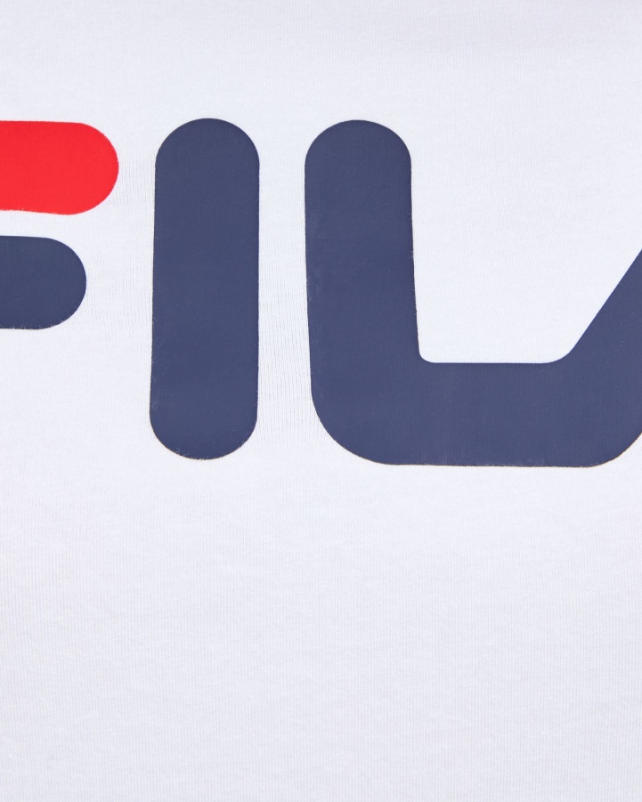 White Fila Classic Women's Ringer Tee