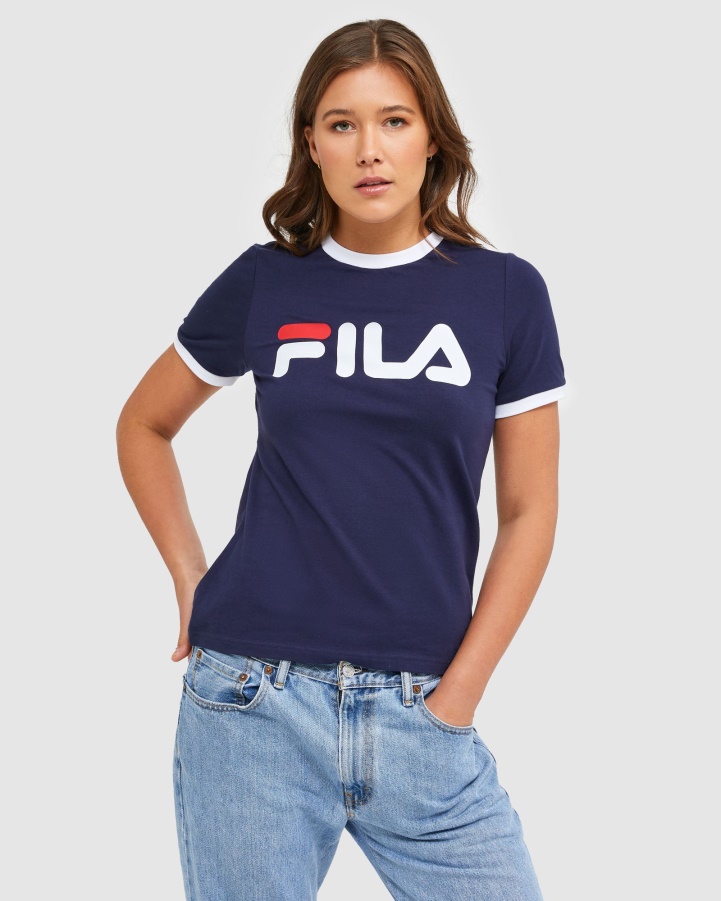 Fila New Navy Classic Women's Ringer Tee