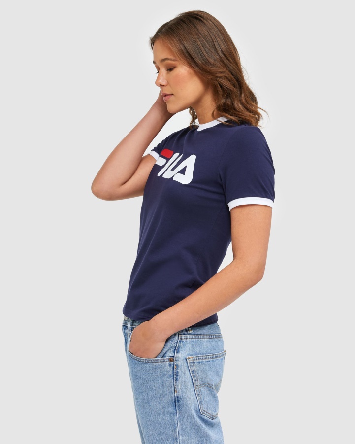 Fila New Navy Classic Women's Ringer Tee