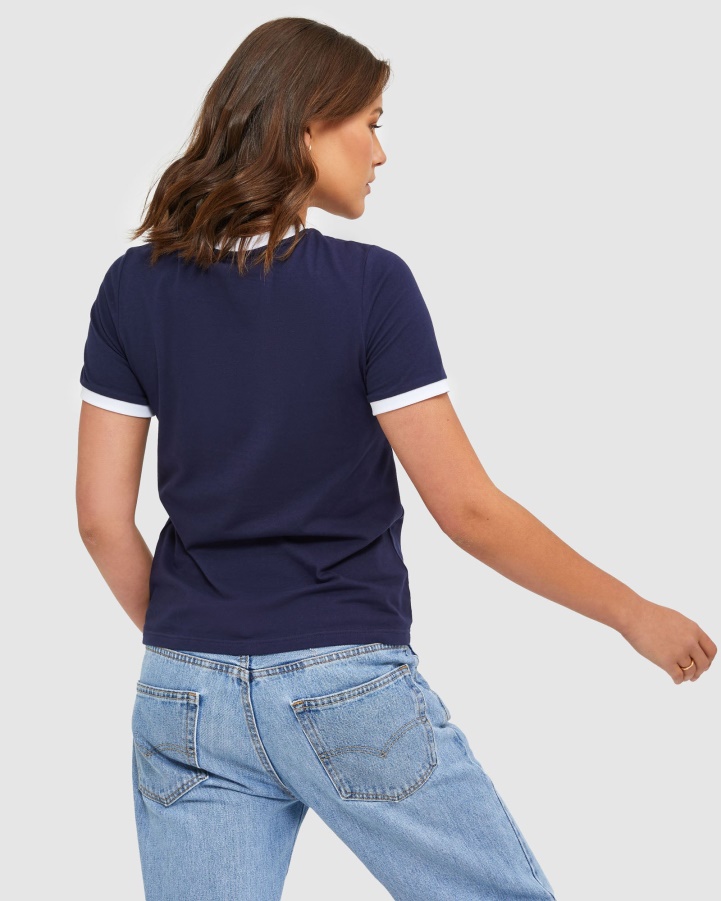 Fila New Navy Classic Women's Ringer Tee