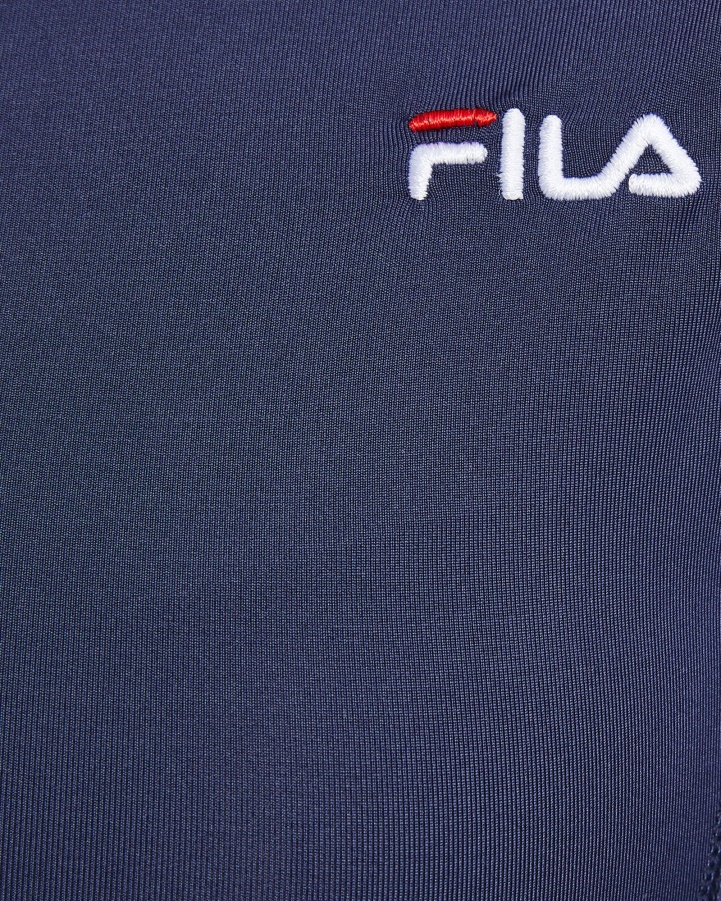 New Navy Fila Classic Women's L/S Tee