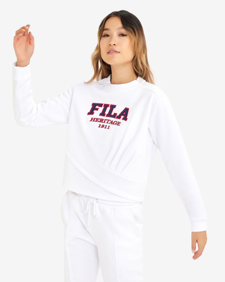 Fila White Women's Serena Crew