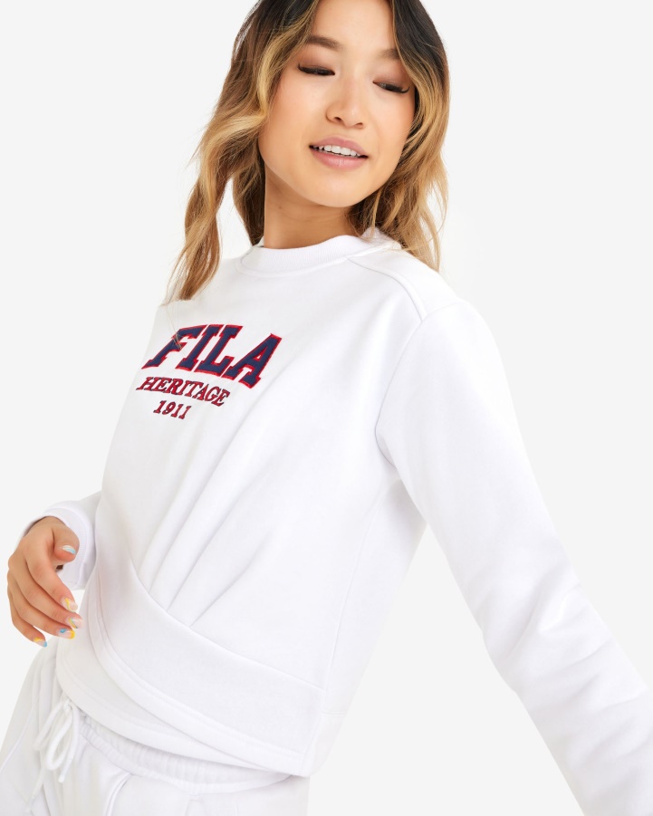 Fila White Women's Serena Crew