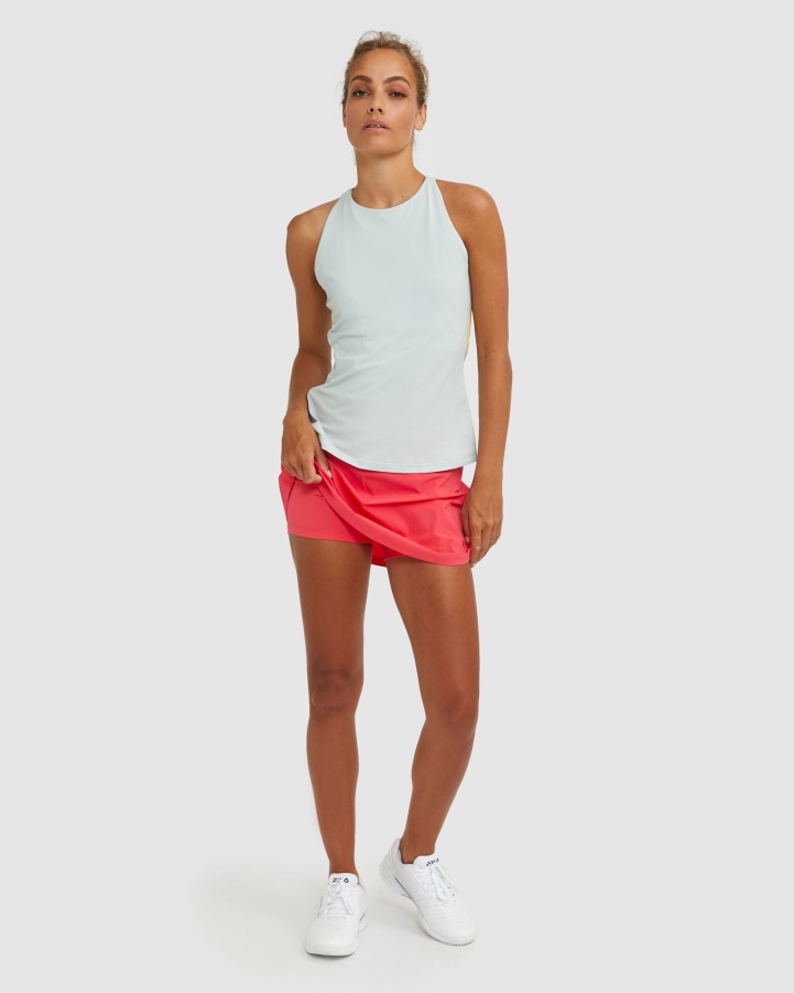 FILA High Neck Racerback Tank Fila Grey/Sunshine