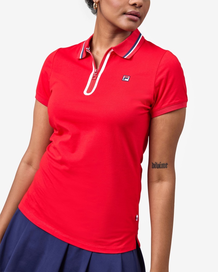 Monica Polo Red Fila
