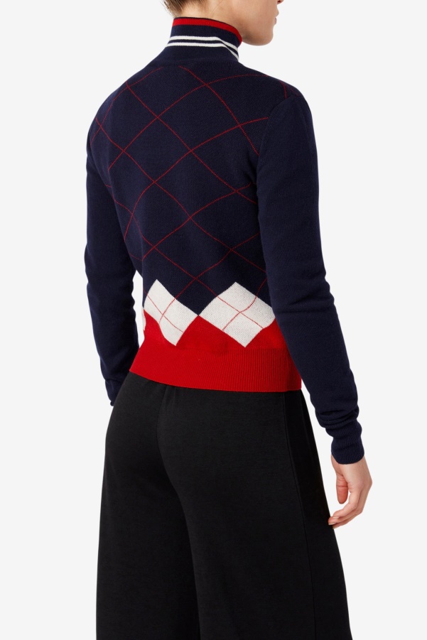 Turtleneck Sweater Fila Navy/White/Red