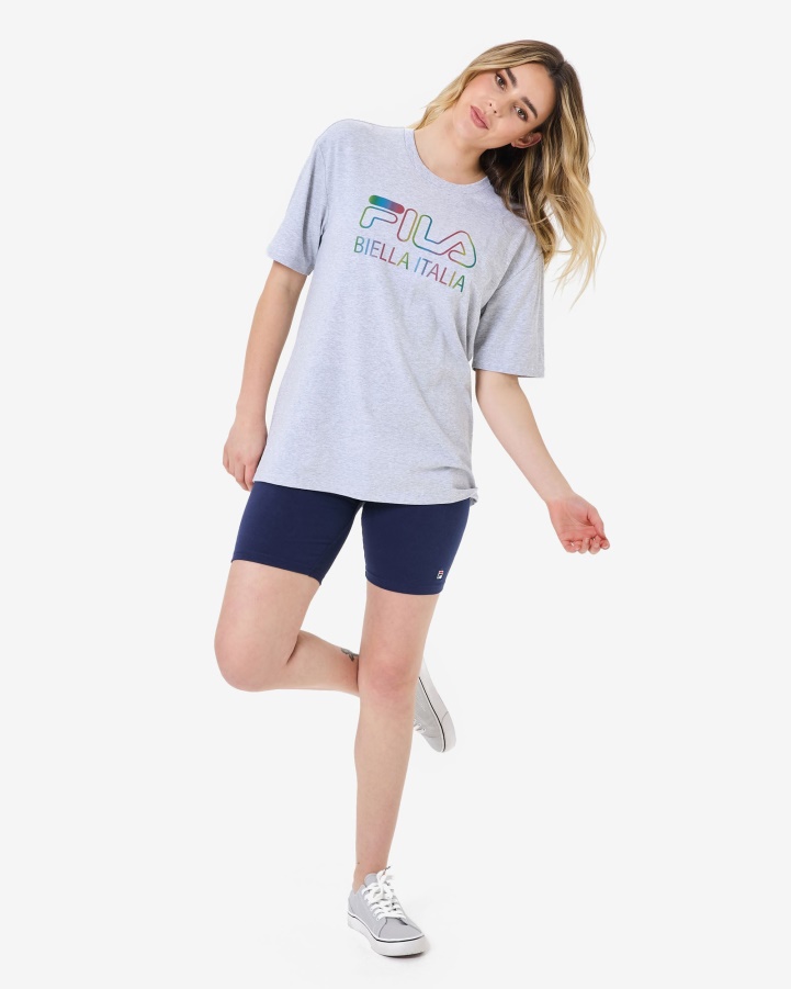 Light Grey Marle Maddy Oversized Tee Fila