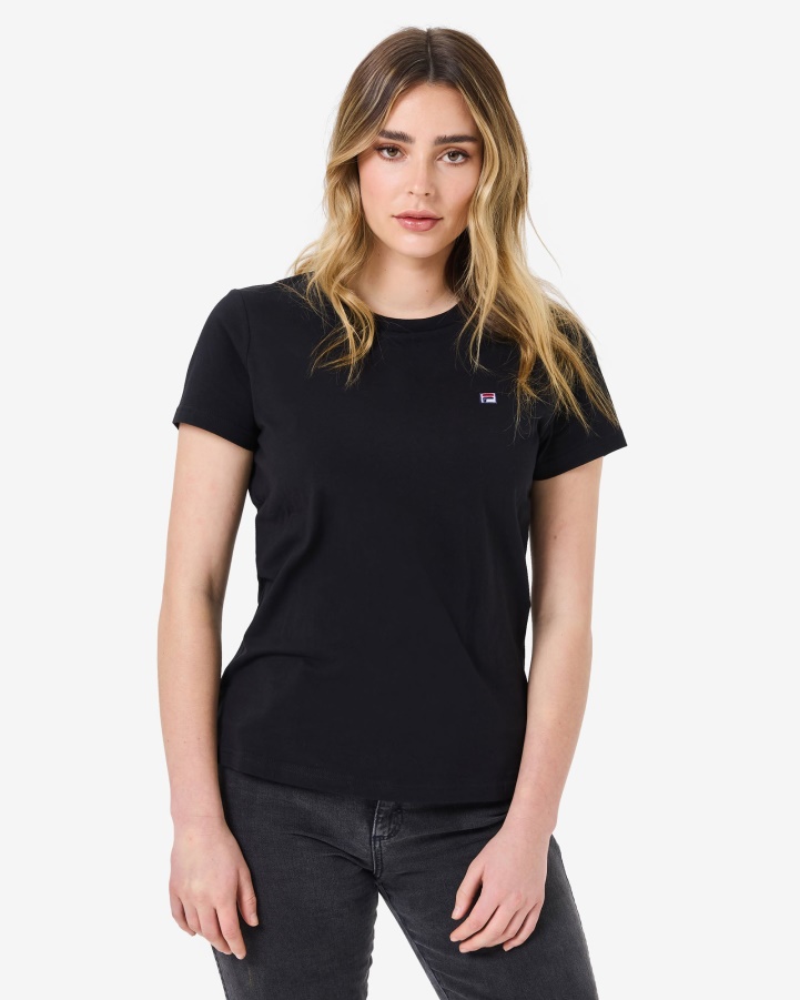 Black Fila Volara Badge 2.0 Tee