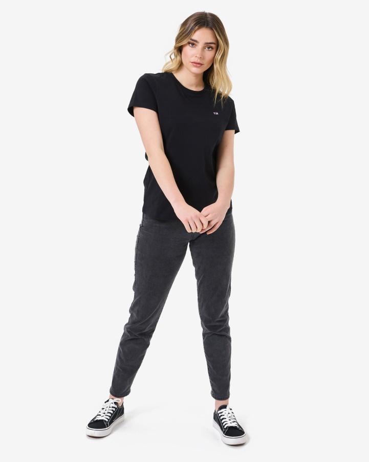 Black Fila Volara Badge 2.0 Tee