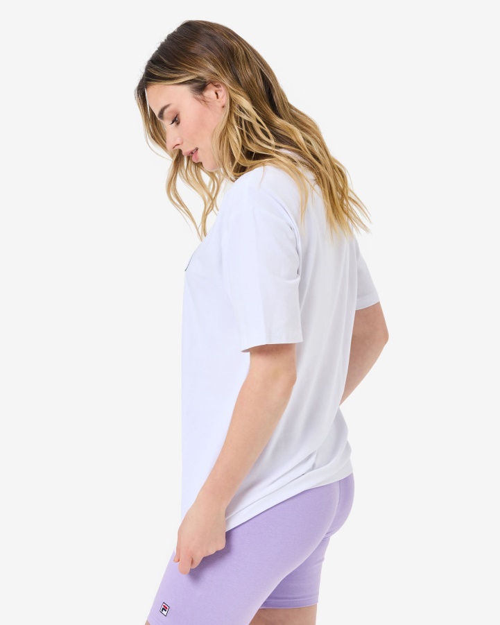 Fila White Maddy Oversized Tee