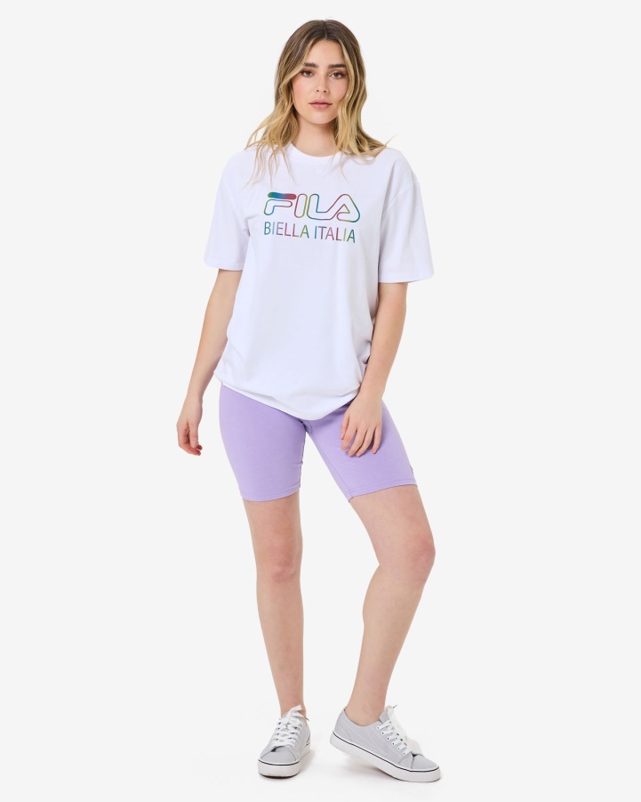 Fila White Maddy Oversized Tee