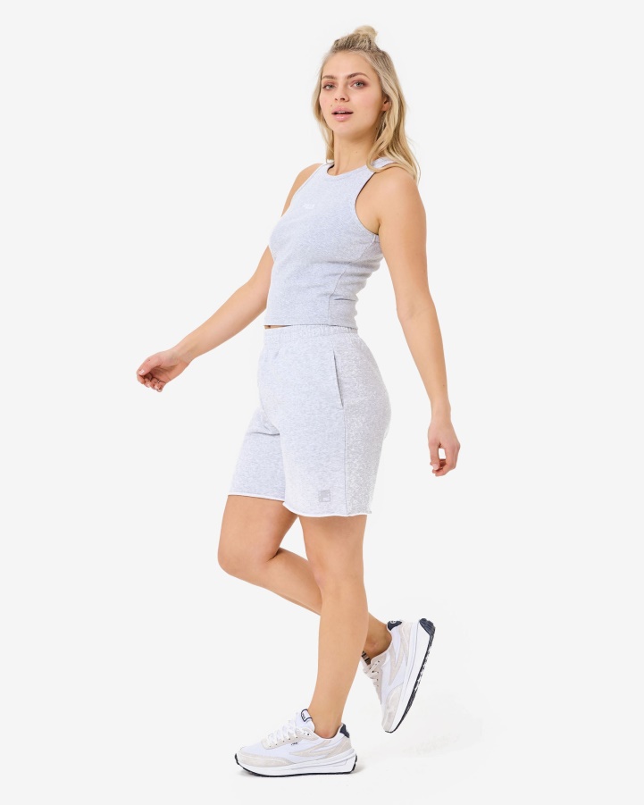 Light Grey Marle Marbel Rib Tank Fila