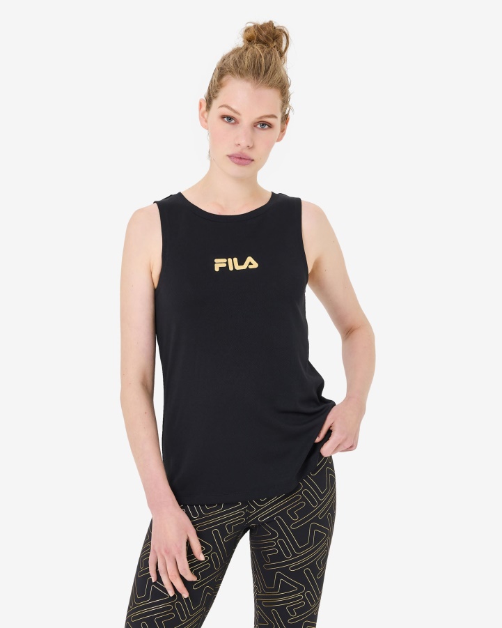 Aria Mesh Tank Fila Black