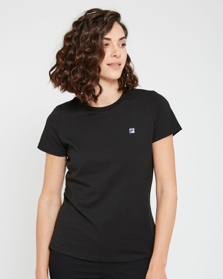 Fila Black Women's Volara Badge Tee