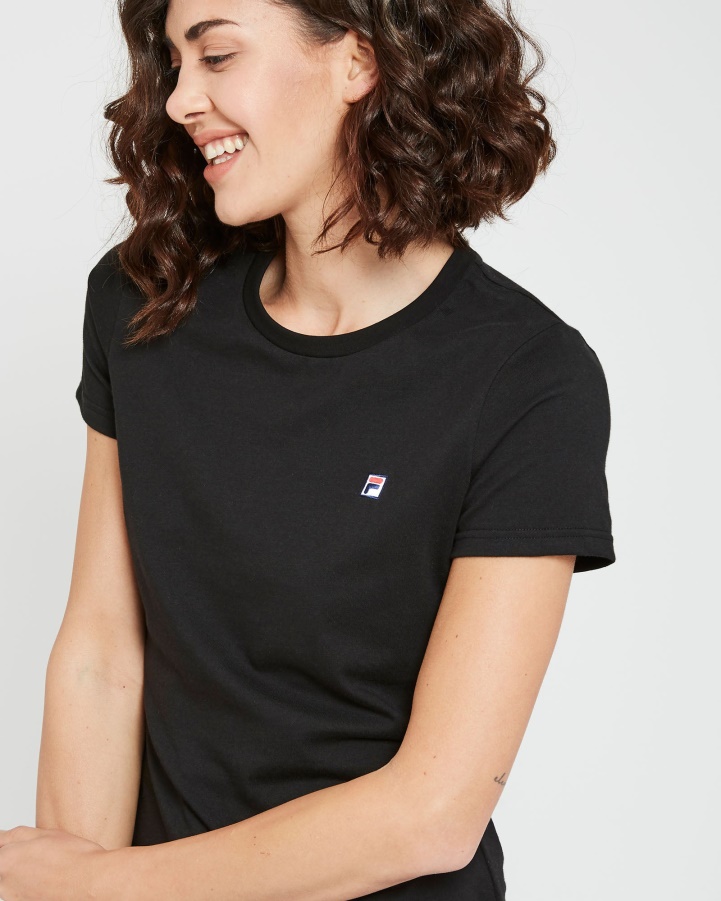 Fila Black Women's Volara Badge Tee
