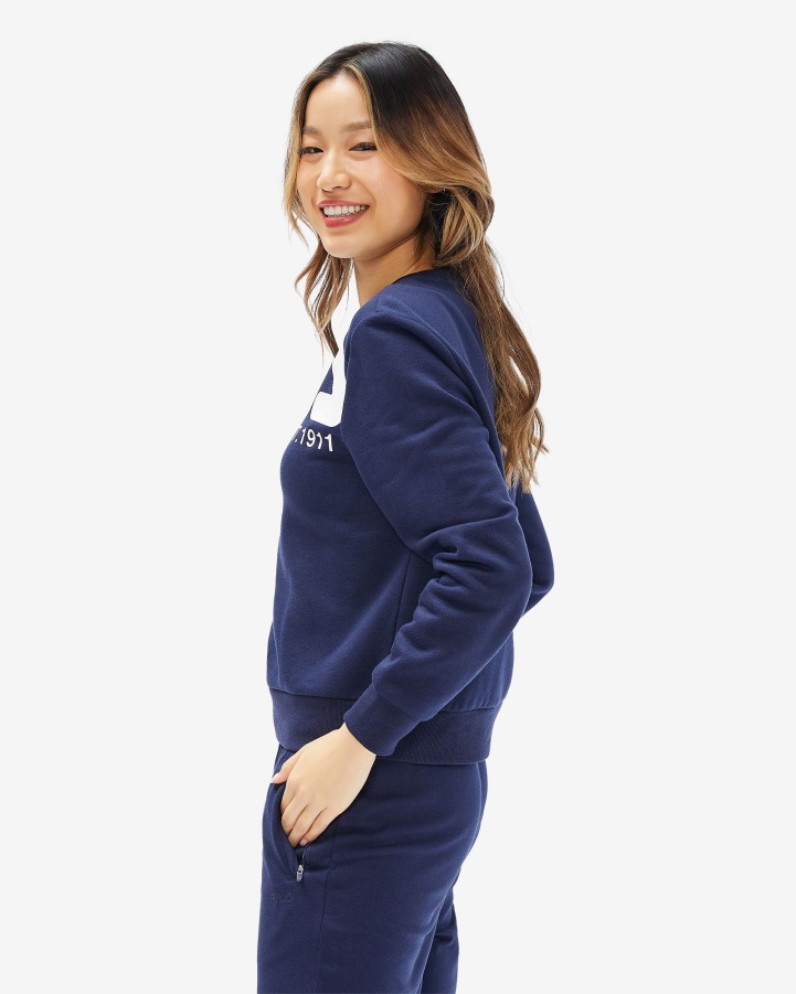 Women's Grazia Crew New Navy Fila