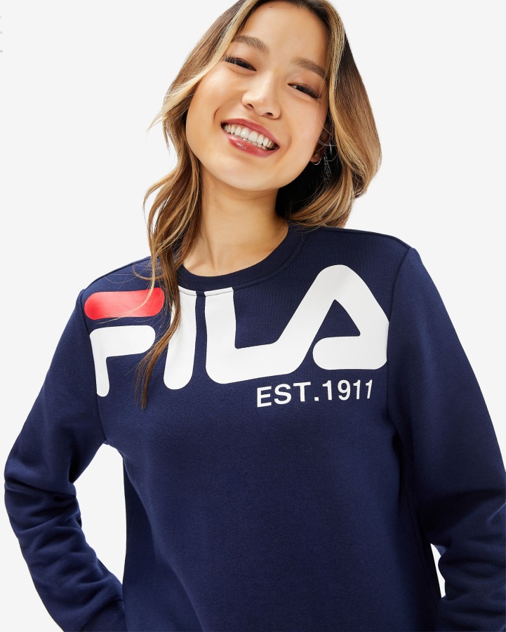 Women's Grazia Crew New Navy Fila