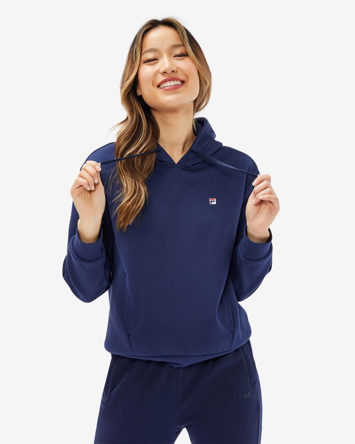 Fila Women's Badge Hood New Navy
