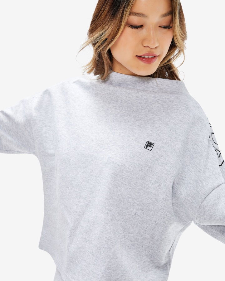 Light Grey Marle Fila Women's Chiara Top