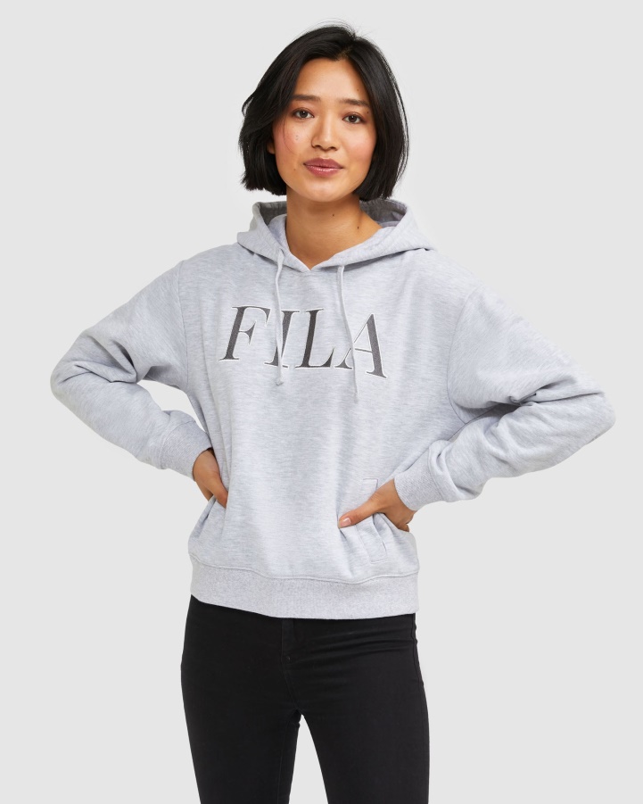 Fila Light Grey Marle Women's Isidora Hoody