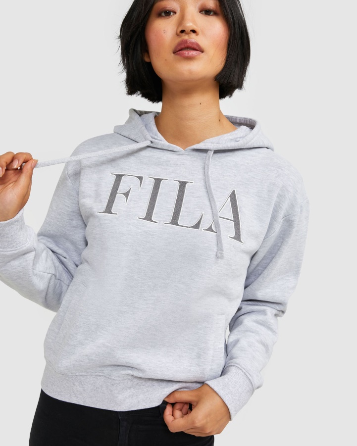 Fila Light Grey Marle Women's Isidora Hoody
