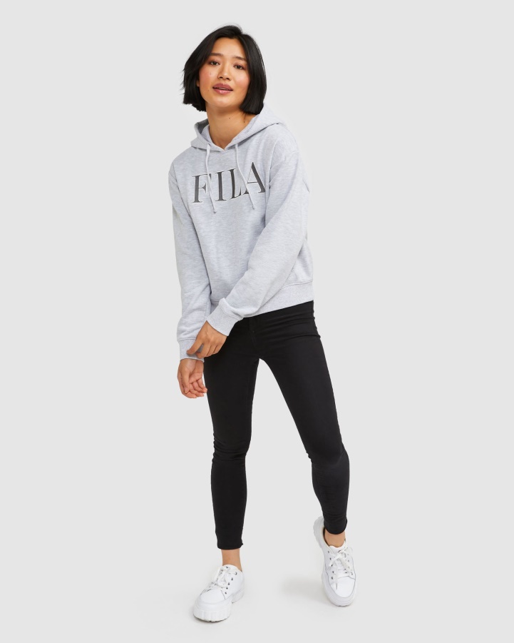 Fila Light Grey Marle Women's Isidora Hoody