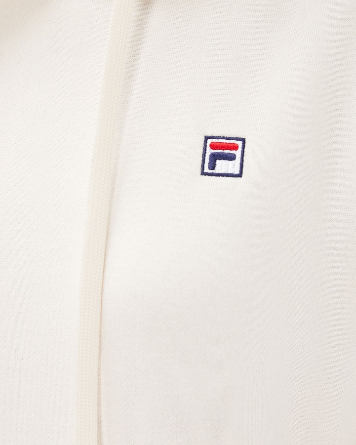 Coconut Cream Women's Badge Hood Fila