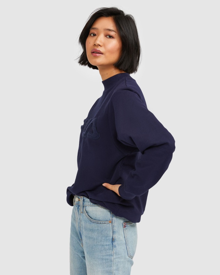 Fila New Navy Women's Dana 2.0 Hi-Lo Sweat