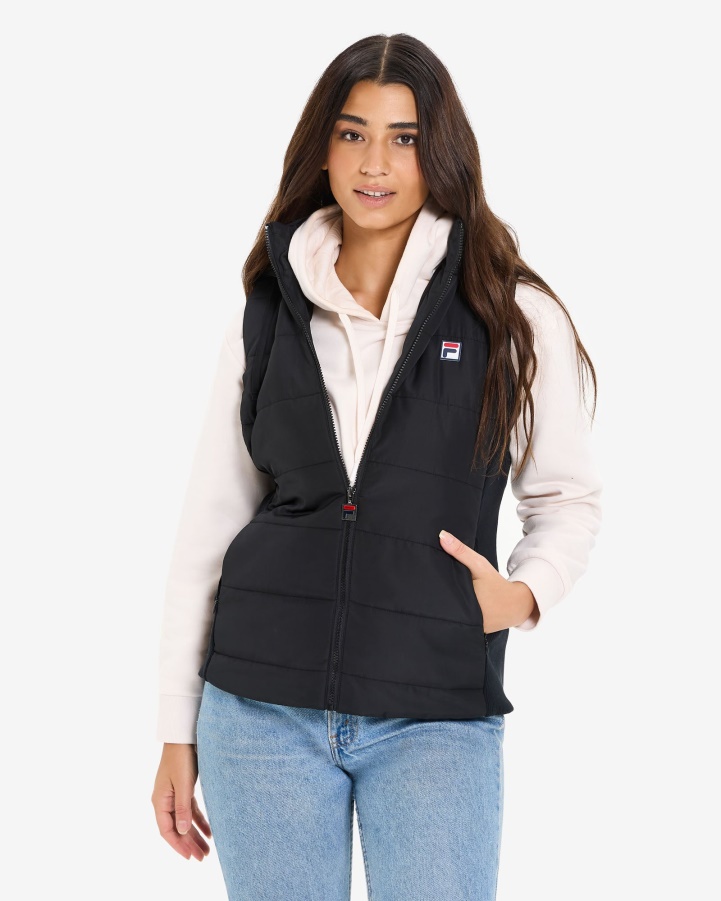 Fila Black Women's Iranga Puff Vest