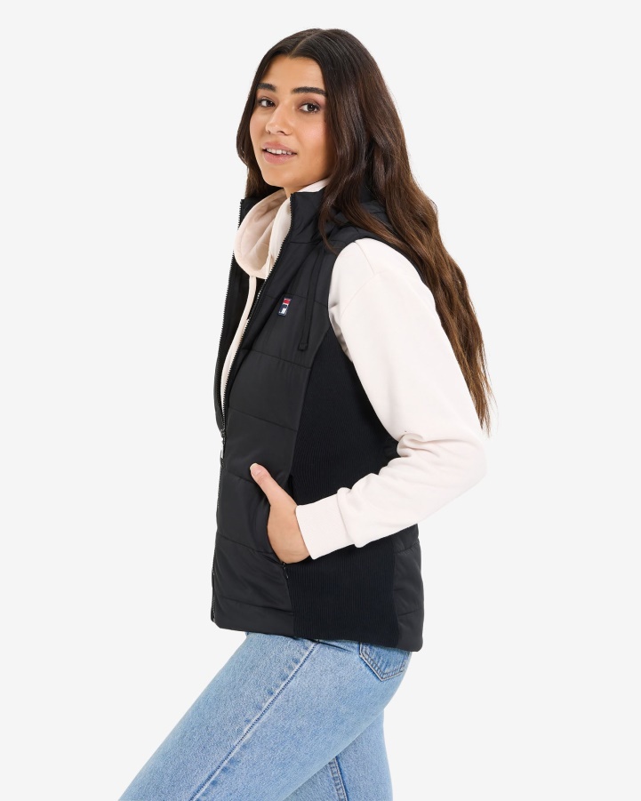 Fila Black Women's Iranga Puff Vest