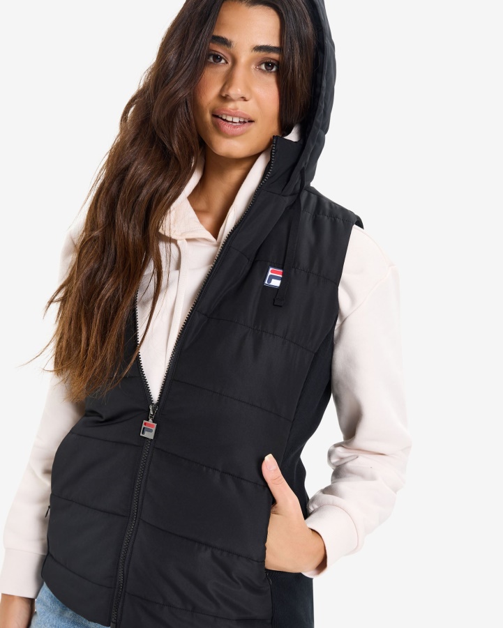 Fila Black Women's Iranga Puff Vest