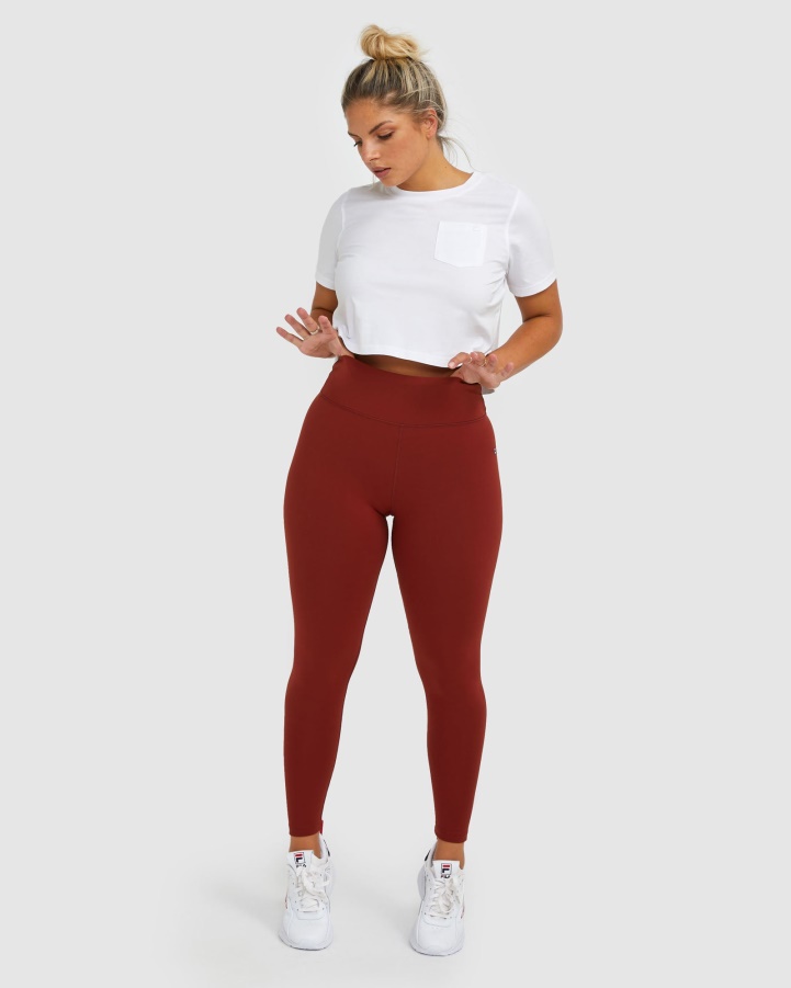 Women's Badge Tight Fila Brick