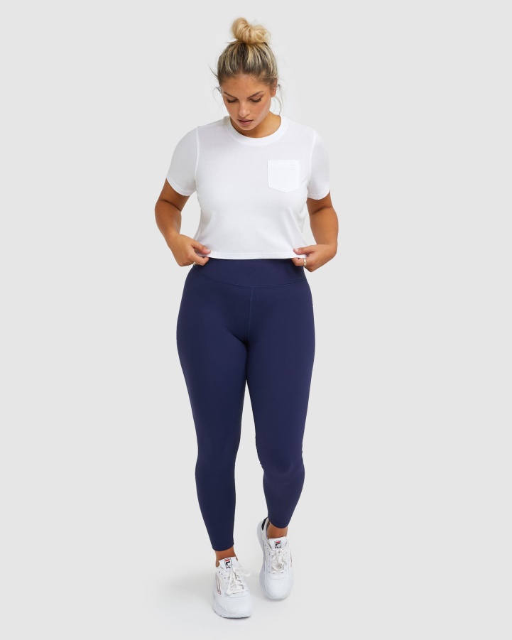 New Navy Women's Badge Tight Fila