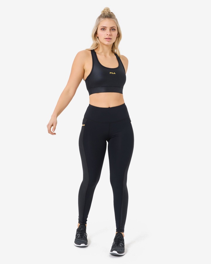 Black Fila Lyannah Bra