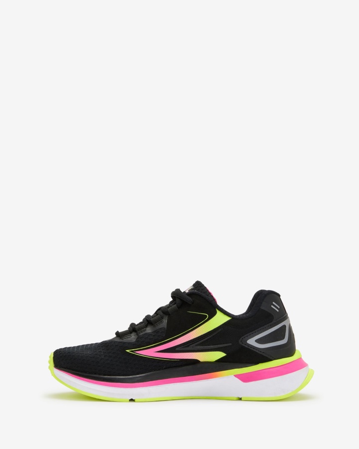 Fila Black/Pinkglo/Safeyellow Women's FILA Instinx