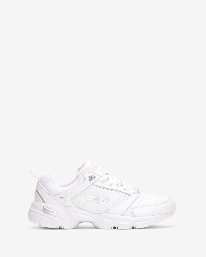 Fila White/Silver Women's Memory Decimus 8