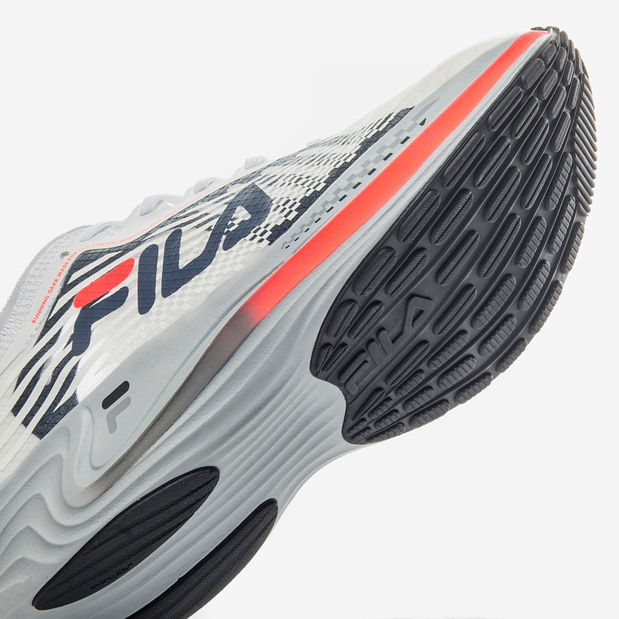 Fila Women's Racer Carbon White/Navy/Fiery Coral