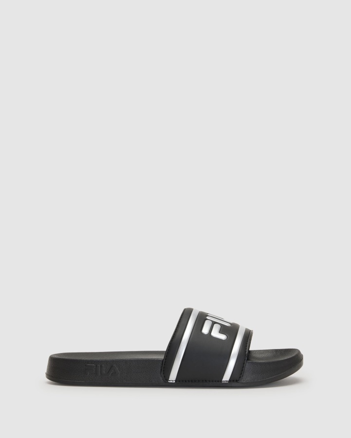 Women's Amalfi Slide Black/Silver Fila