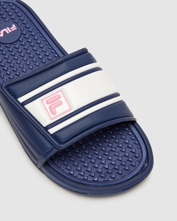 Navy/Pink Women's Atrani Slide Fila