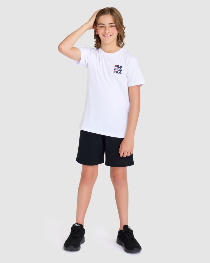 White Kid's Ripley Tee Fila