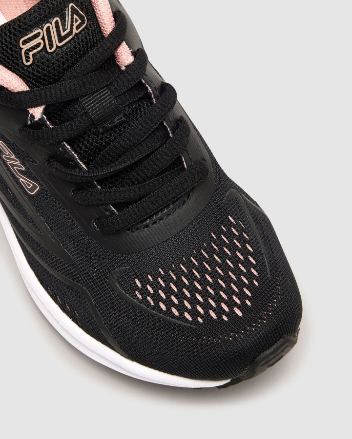 Black/Rose Kid's Pavia Fila