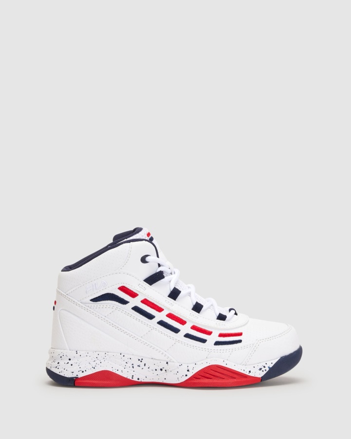 Kids Spitfire White/Fnavy/Fred Fila