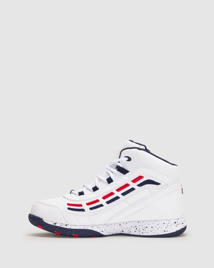 Kids Spitfire White/Fnavy/Fred Fila