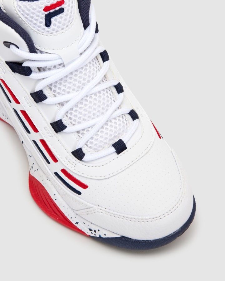 Kids Spitfire White/Fnavy/Fred Fila