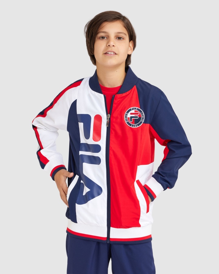 New Navy Fila Boy's Ryan Jacket