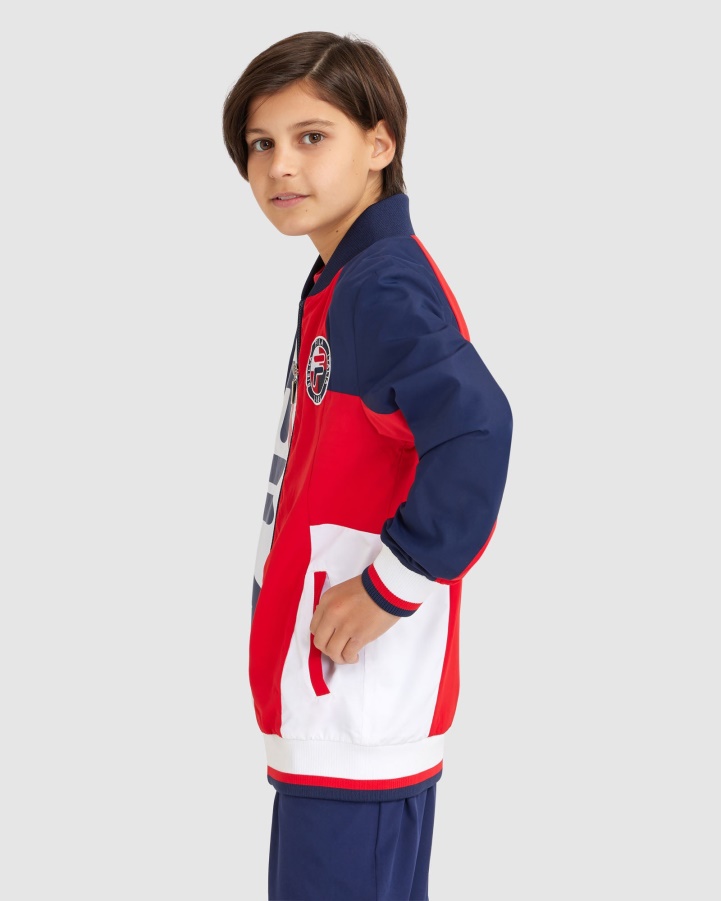 New Navy Fila Boy's Ryan Jacket
